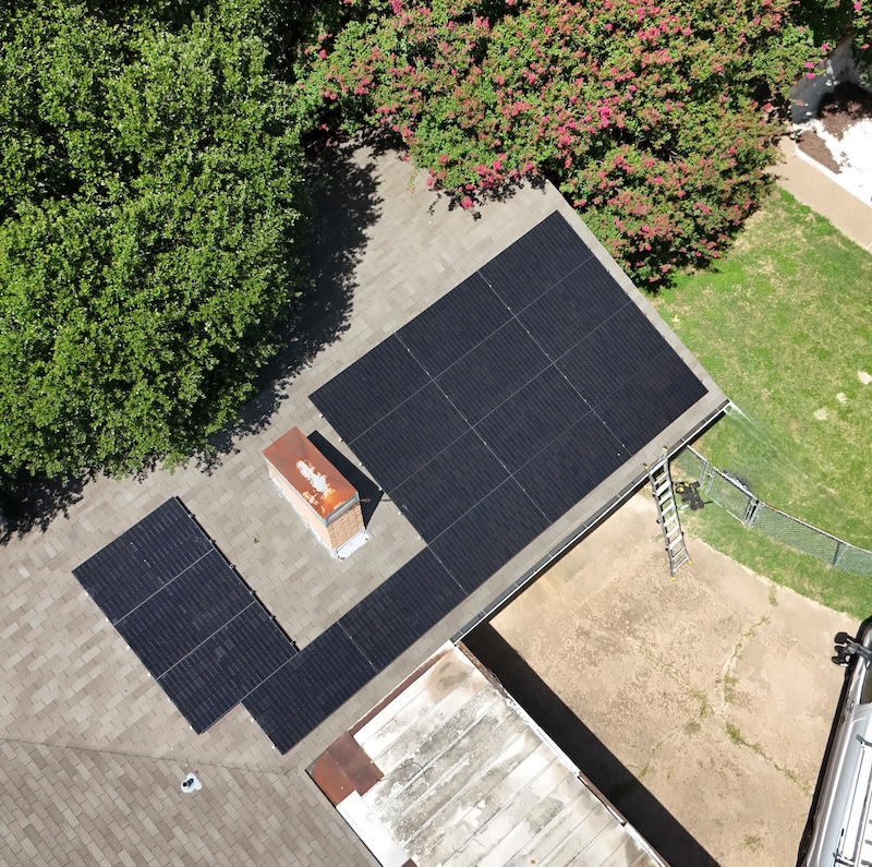 Residential solar panel installation in Irving Texas by Divine Energy Solar